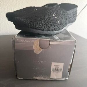 Cloudwalkers Elegant Black Crochet Loafers
